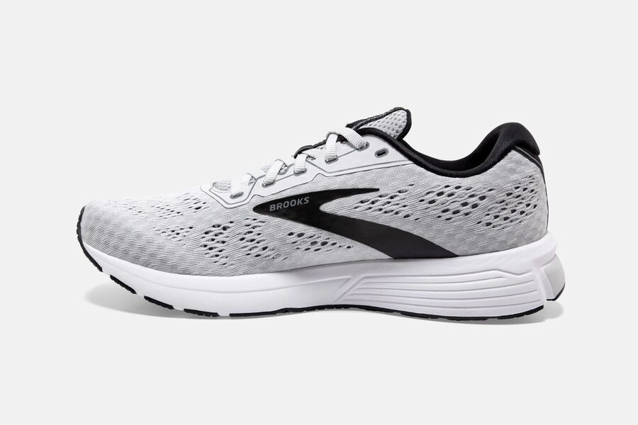 Anthem 3 Road Brooks Running Shoes NZ Mens - White/Black - MPVKLO-681